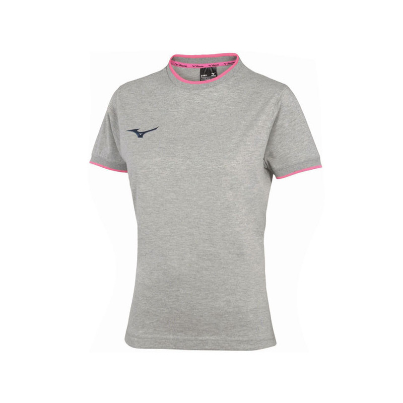 Tee-shirt femme Mizuno Team noir ou gris