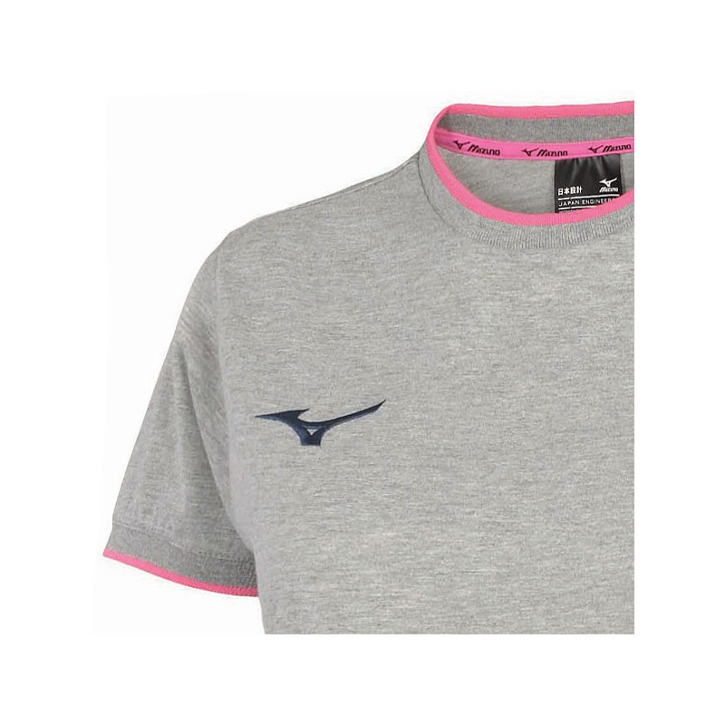 Tee-shirt femme Mizuno Team noir ou gris