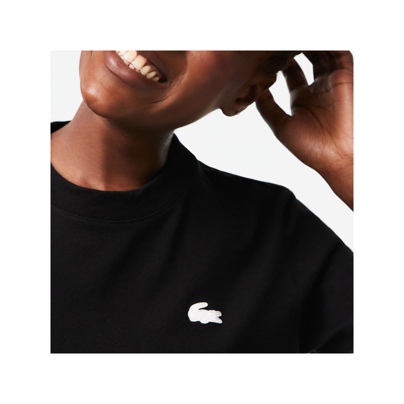 Tee-shirt tennis femme Lacoste jersey Bio blanc