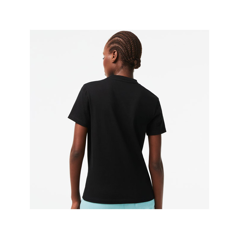 Tee-shirt tennis femme Lacoste jersey Bio blanc