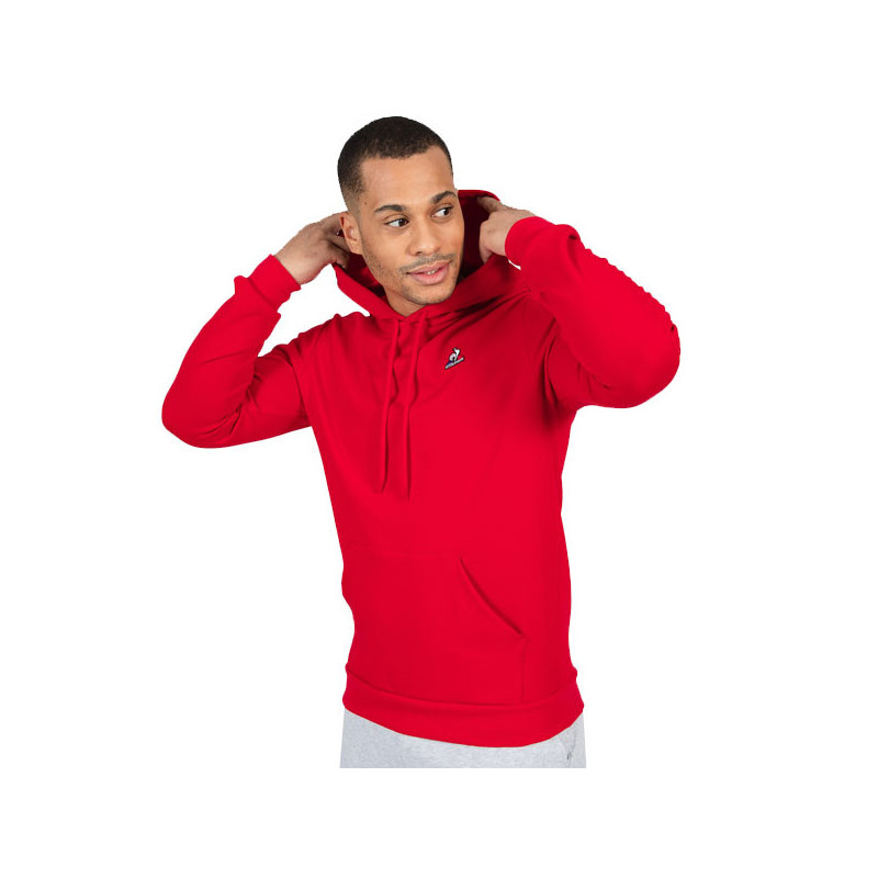 Sweat capuche Le Coq Sportif rouge