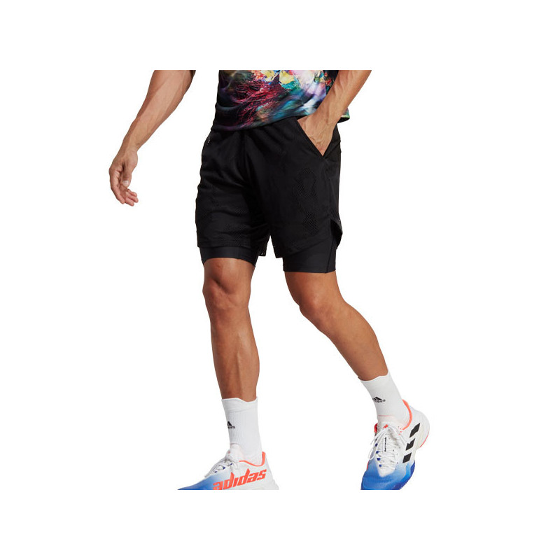 Short de tennis Adidas Slam 2 in 1
