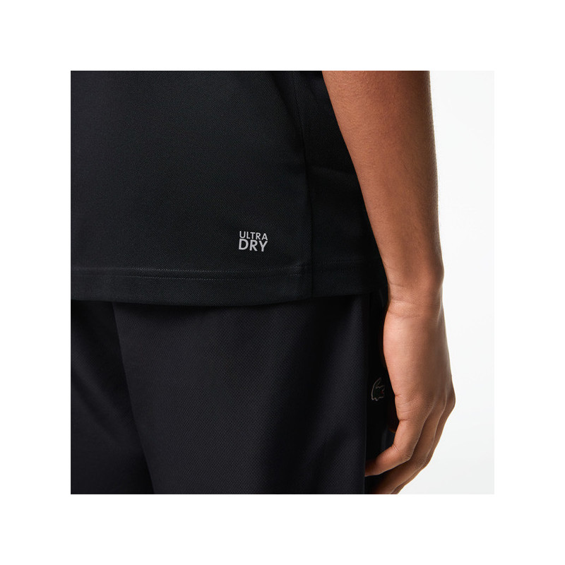 Polo Lacoste Ribbed bleu marine