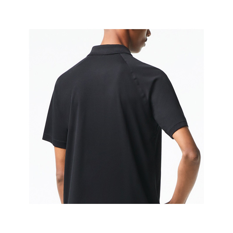 Polo Lacoste Ribbed bleu marine