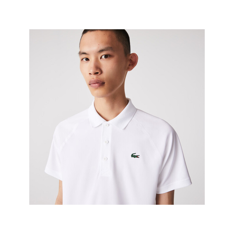 Polo Lacoste Ribbed blanc