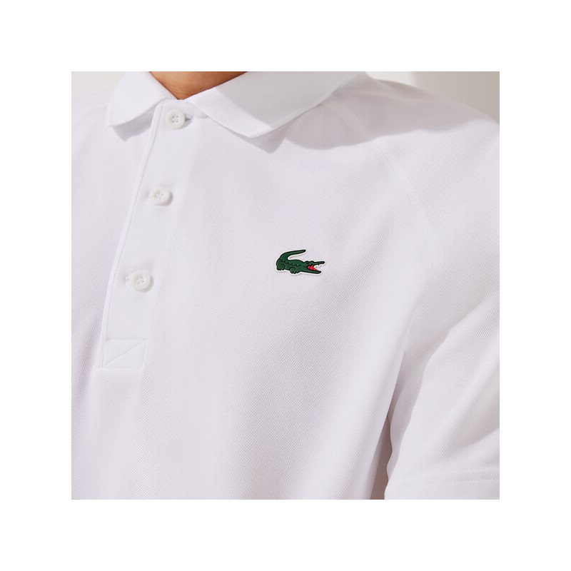 Polo Lacoste Ribbed blanc