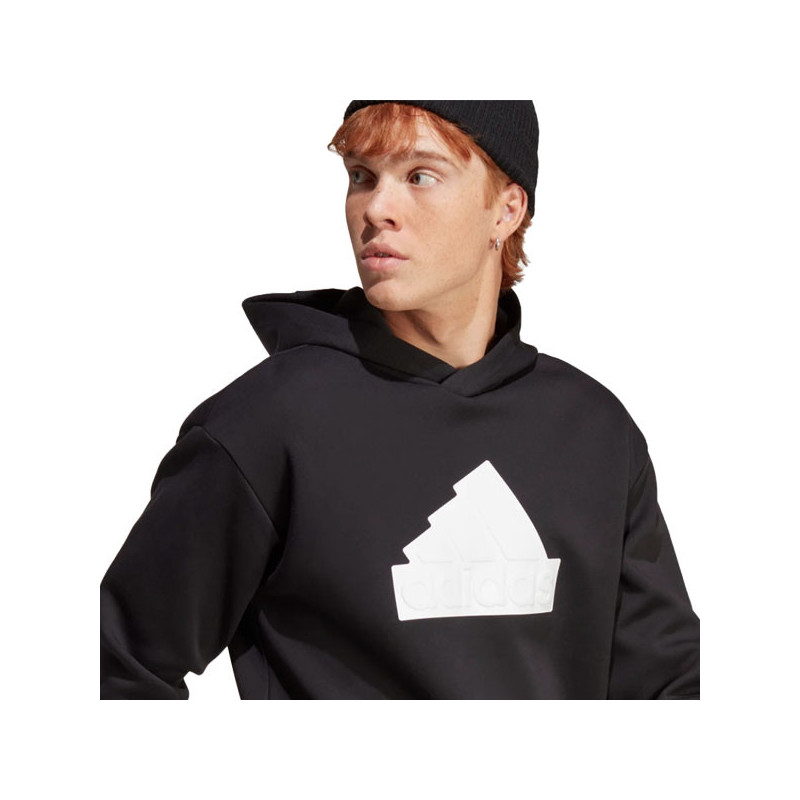 Sweat capuche Adidas Big Logo noir