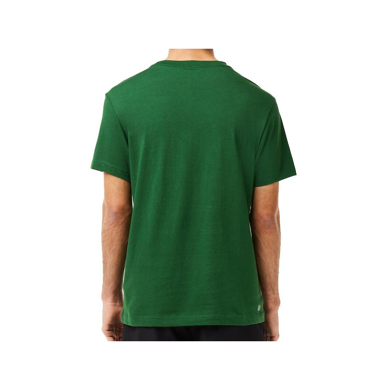 Tee-shirt tennis Lacoste Crocodile Ultra Dry vert