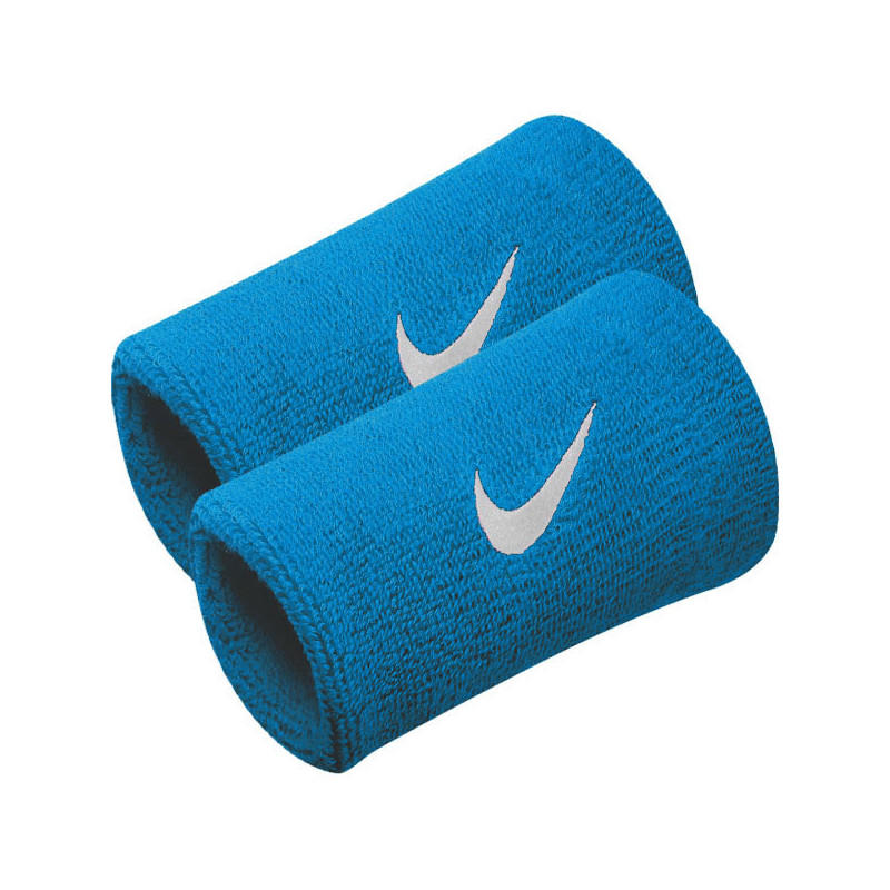 Poignets éponge Nike taille double bleu clair