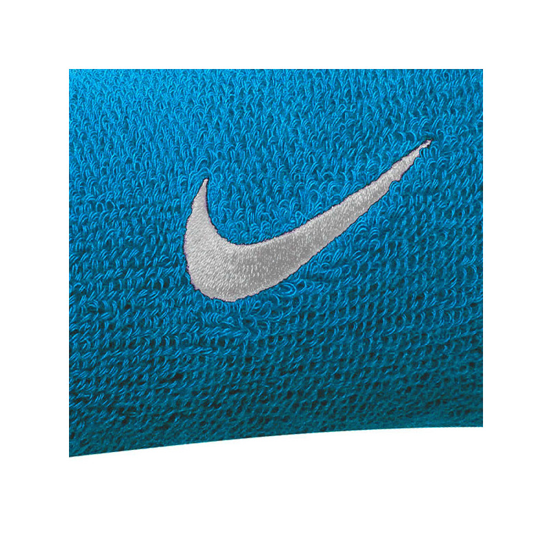 Poignets éponge Nike taille double bleu clair