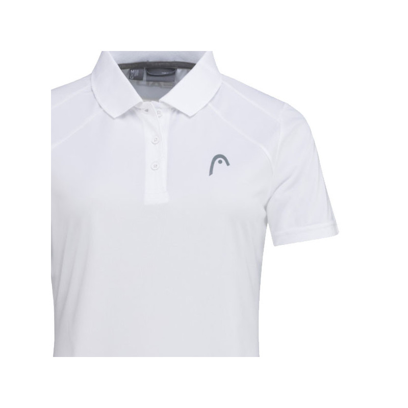 Polo de tennis femme Head Club Tech blanc