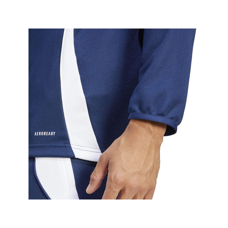 Sweat 1/2 zip bleu Adidas Tiro 24