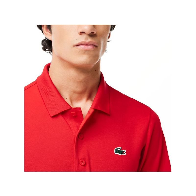 Polo tennis Lacoste Djokovic rouge printemps 2024
