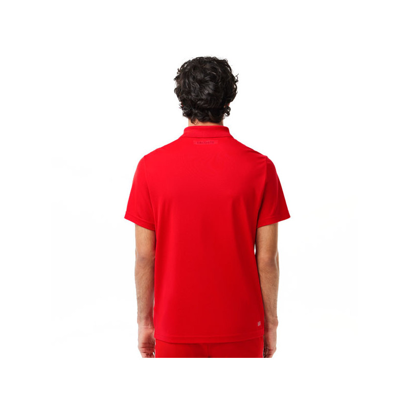Polo tennis Lacoste Djokovic rouge printemps 2024