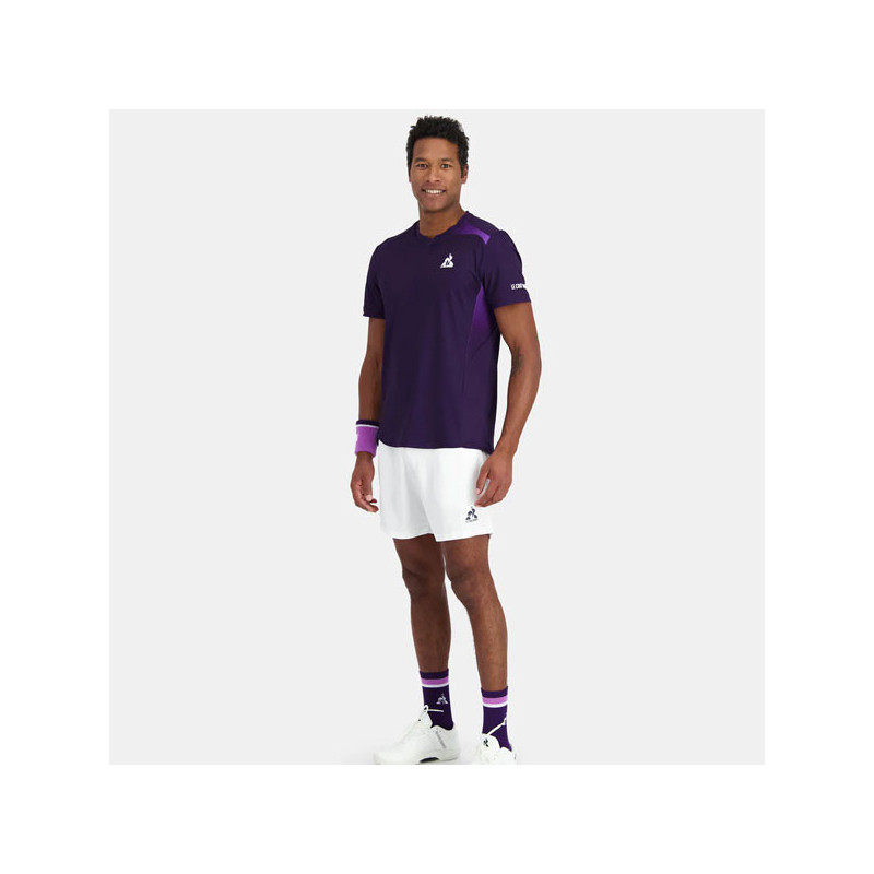 Short Tennis Le Coq Pro N1 blanc