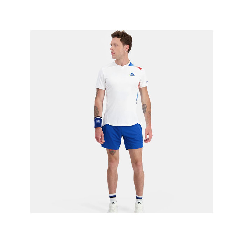 Short Tennis Le Coq Pro N1 blanc