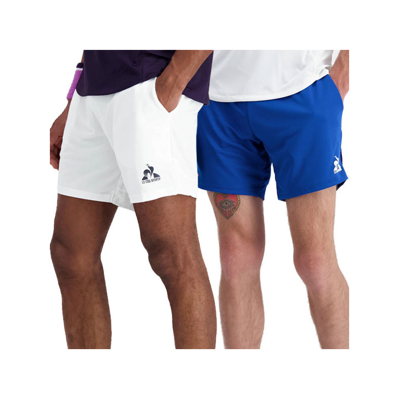 Short Tennis Le Coq Pro N1 blanc