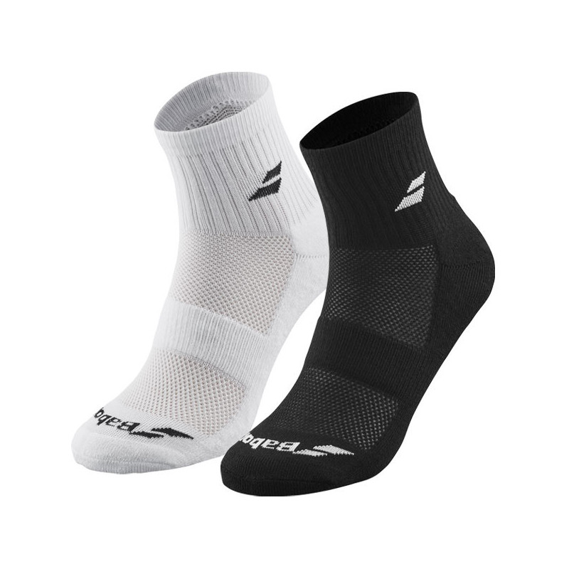 Chaussettes de tennis Quarter Babolat 3 Packs blanc ou noir