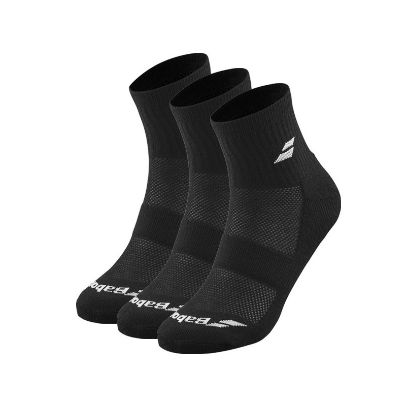 Chaussettes de tennis Quarter Babolat 3 Packs blanc ou noir