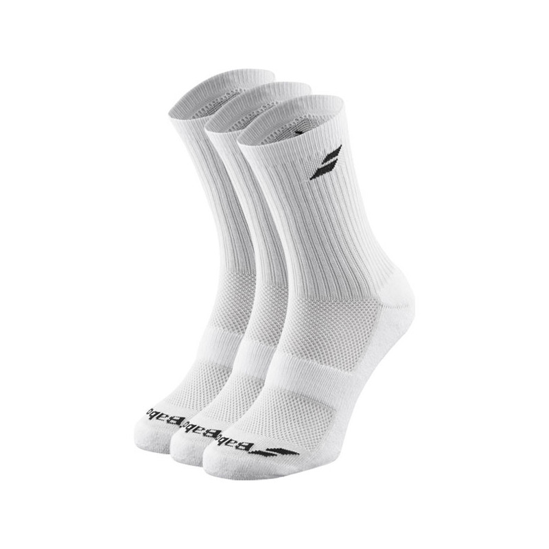 Chaussettes de tennis Babolat 3 Packs blanc ou noir