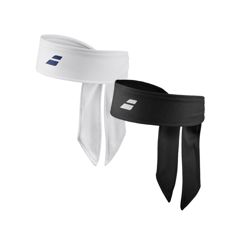 Bandeau Babolat Tie Headband blanc ou noir