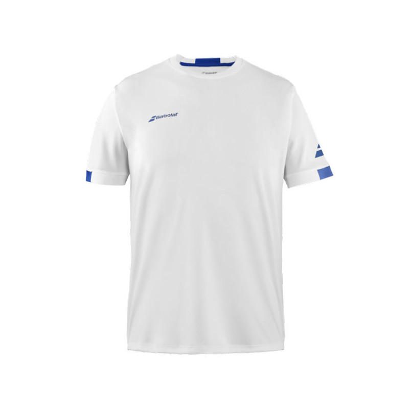 Tee-shirt Babolat Play Crew blanc ou rouge