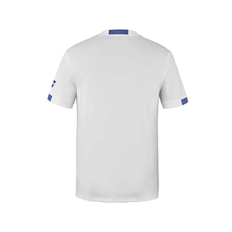 Tee-shirt junior Babolat Play Crew blanc ou bleu clair