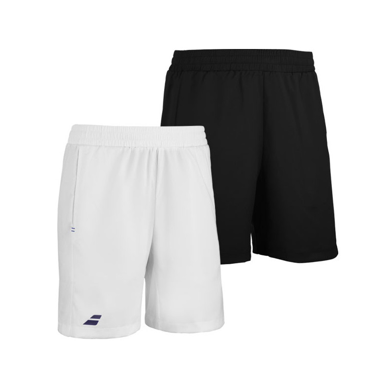 Short de tennis Babolat Play homme blanc ou noir