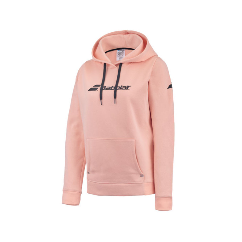 Sweat capuche femme Babolat Exercise coloris pêche