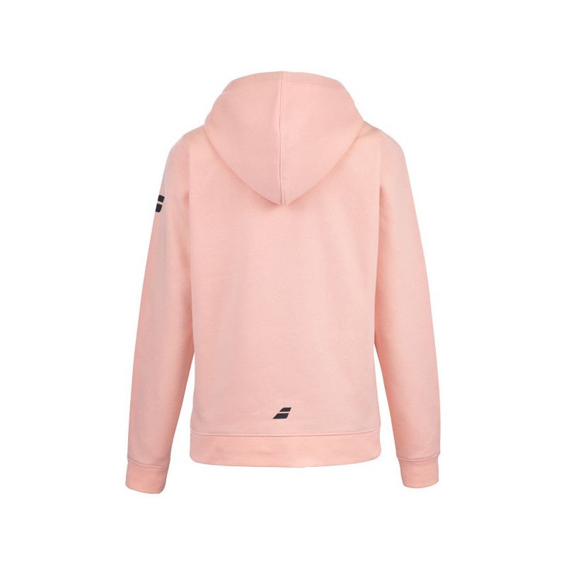 Sweat capuche femme Babolat Exercise coloris pêche