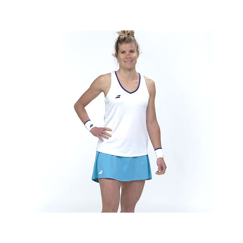 Jupe tennis femme Babolat Play Skirt noir ou bleu clair
