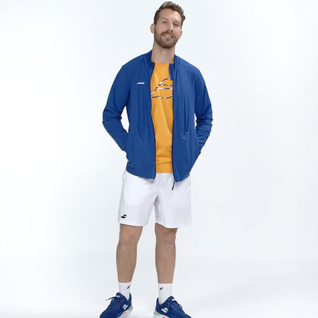 Veste De Sport Détente France Tennis Vintage - Taille M, Bleue, Très Bon état (TBE)
