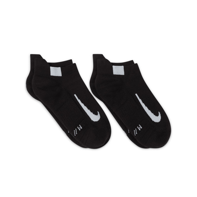 Chaussettes tennis invisibles NikeCourt x2 Multiplier noir