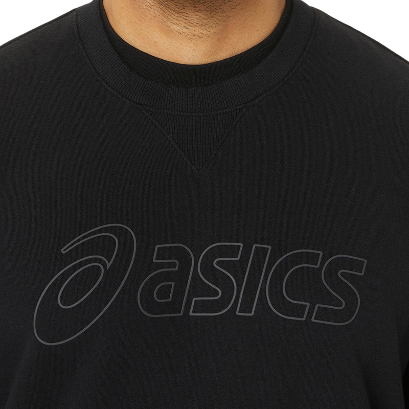 Sweat molleton Asics logo noir