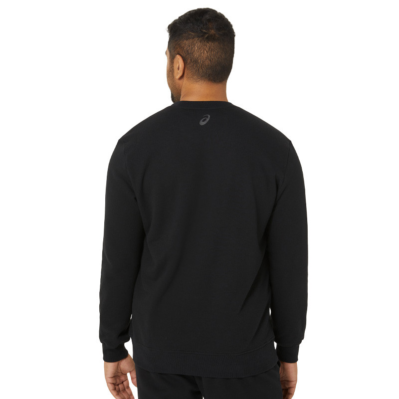 Sweat de sport molleton homme Asics logo noir