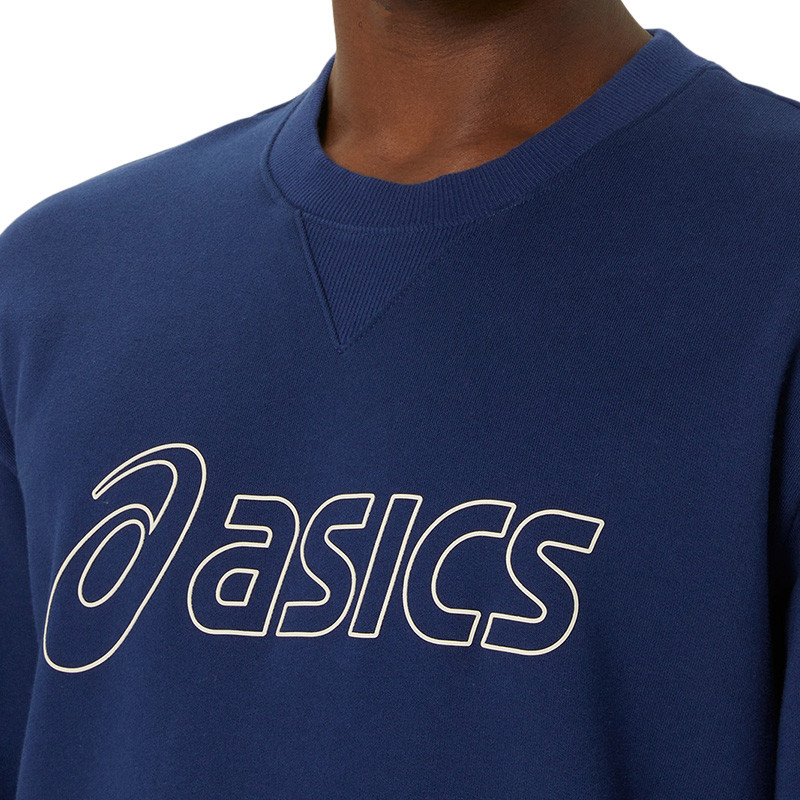 Sweat molleton Asics logo bleu marine