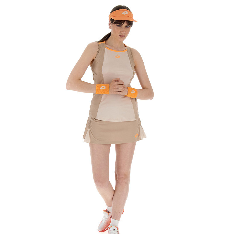Débardeur de tennis femme Lotto D3 Tech marron