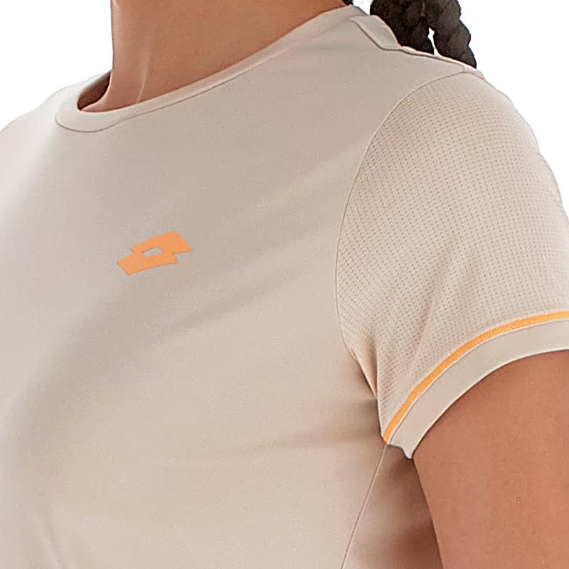 Tee-shirt de tennis femme Lotto D3 Tech marron