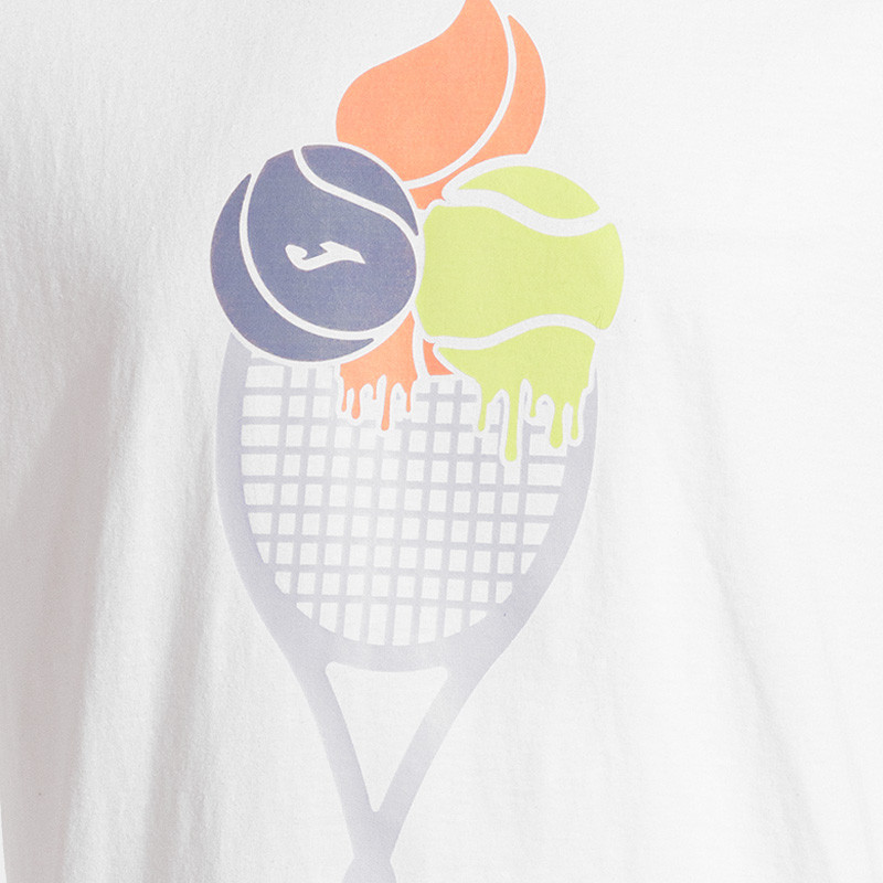 Tee-shirt de tennis Joma Corta Challenge blanc