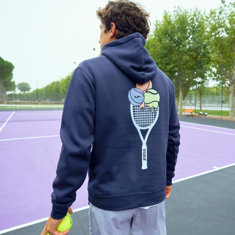 Sweat capuche homme Joma Challenge bleu marine