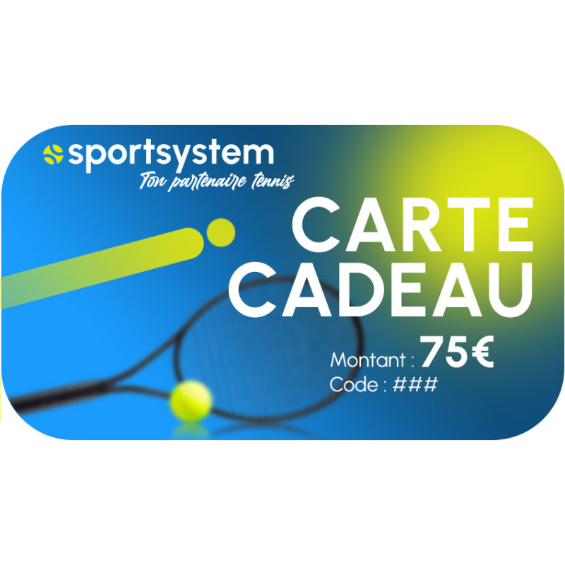 Carte Cadeau SPORTSYSTEM 75€