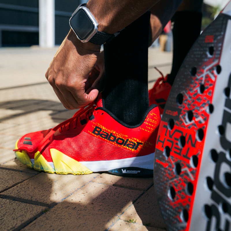 Babolat Jet Viva rouge - Chaussures de padel dynamique et légère