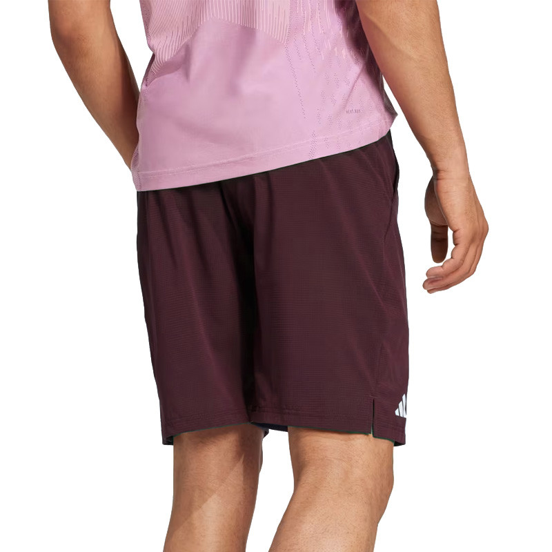 Short de tennis Adidas Ergo 7 bordeaus Open d'Australie Zverev