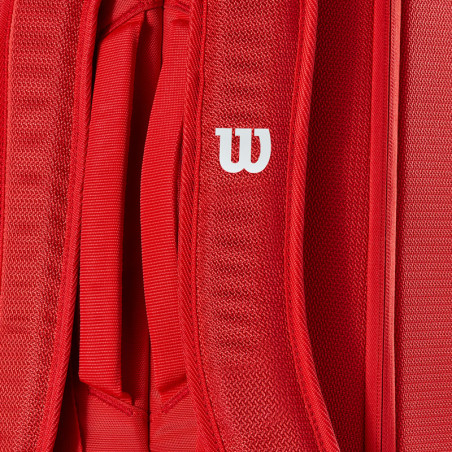 6 Sacs De Tennis Rouges Wilson Super Tour – Parfait Pour Transporter Vos Raquettes !