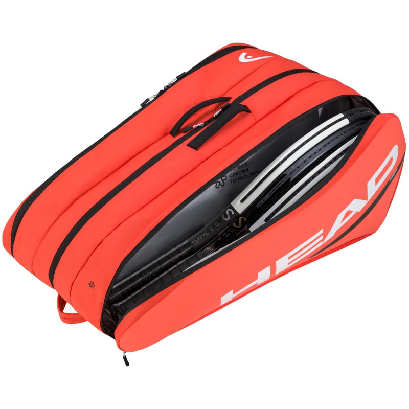 Grand sac de tennis Head Tour Radical XL Thermobag 15 raquettes orange