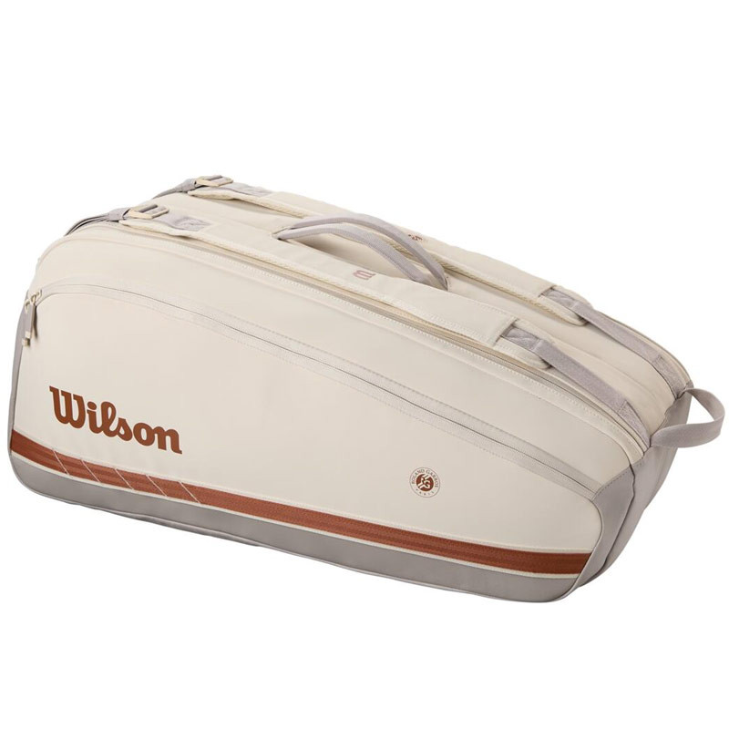 Sac à Dos Tennis Wilson Roland Garros Tour - Jusqu'à 2 Raquettes Marron