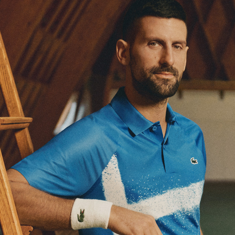 Casquette Lacoste Novak Djokovic coloris bleu royal 2025