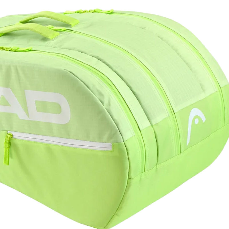 Sac de tennis Head Base Thermobag 9 raquettes vert fluo