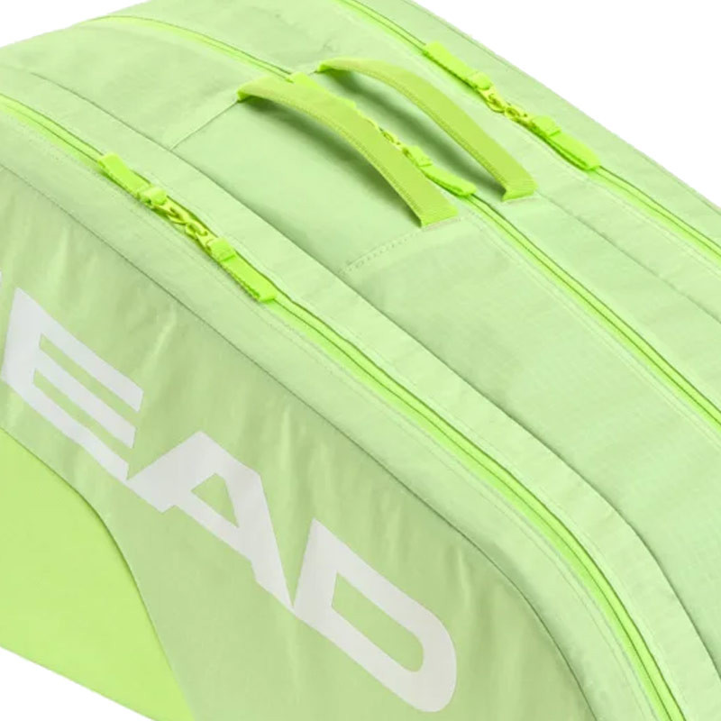 Sac de tennis Head Base Thermobag 9 raquettes vert fluo
