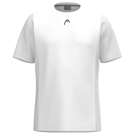 T-shirt Enfant HEAD Club Basic Blanc - Mélange Polyester/coton, Col Rond, Imprimé Sportif - 5